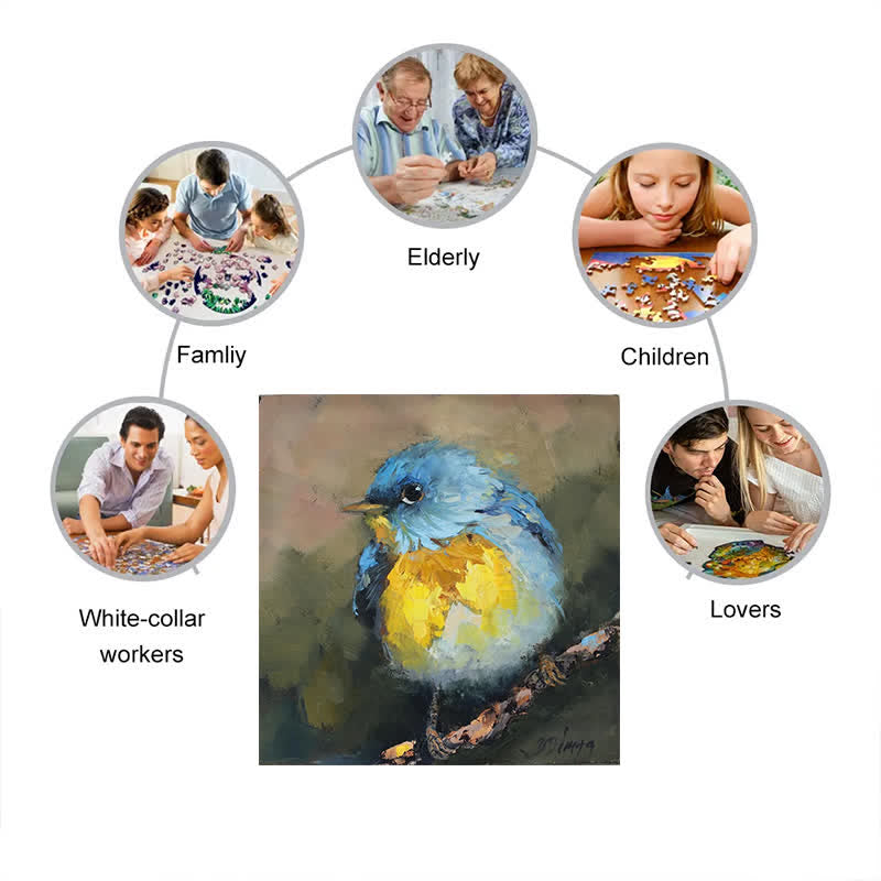 Rubbyoo Bluebird - Wooden Jigsaw Puzzle - image 3