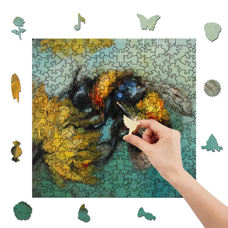 Rubbyoo Bumblebee - Wooden Jigsaw Puzzle - image 6