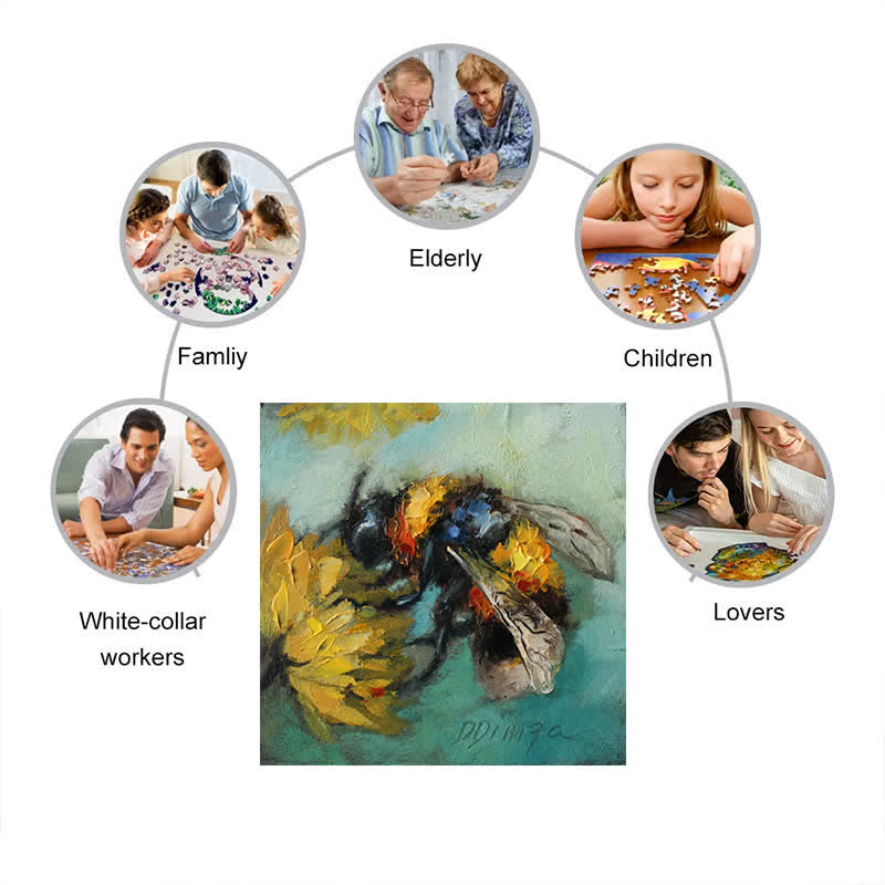 Rubbyoo Bumblebee - Wooden Jigsaw Puzzle - image 4