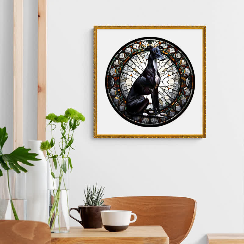 Rubbyoo Black Greyhound Dog - Wooden Jigsaw Puzzle - image 5