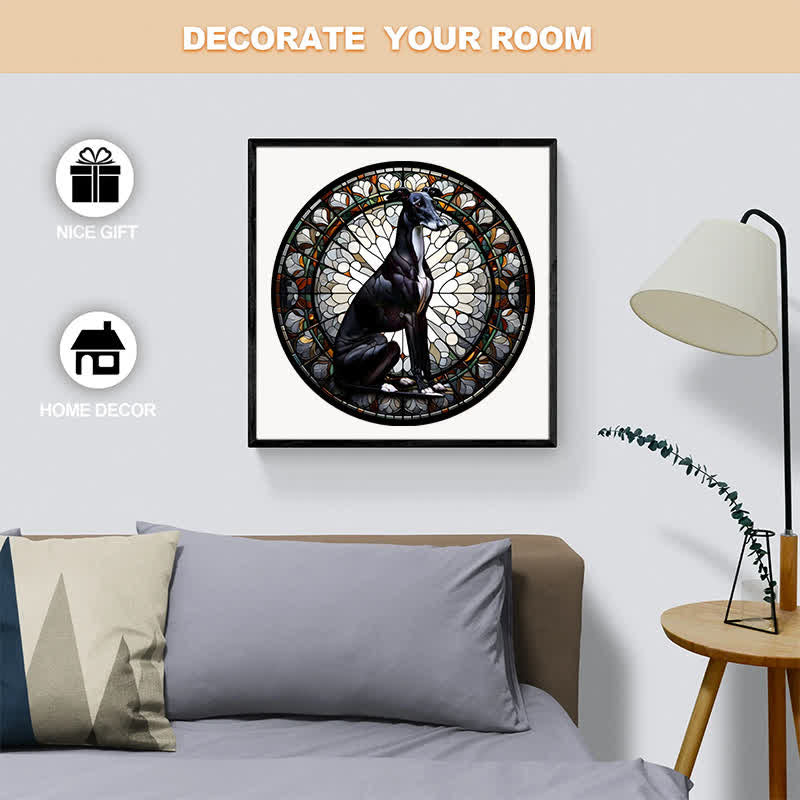 Rubbyoo Black Greyhound Dog - Wooden Jigsaw Puzzle - image 4