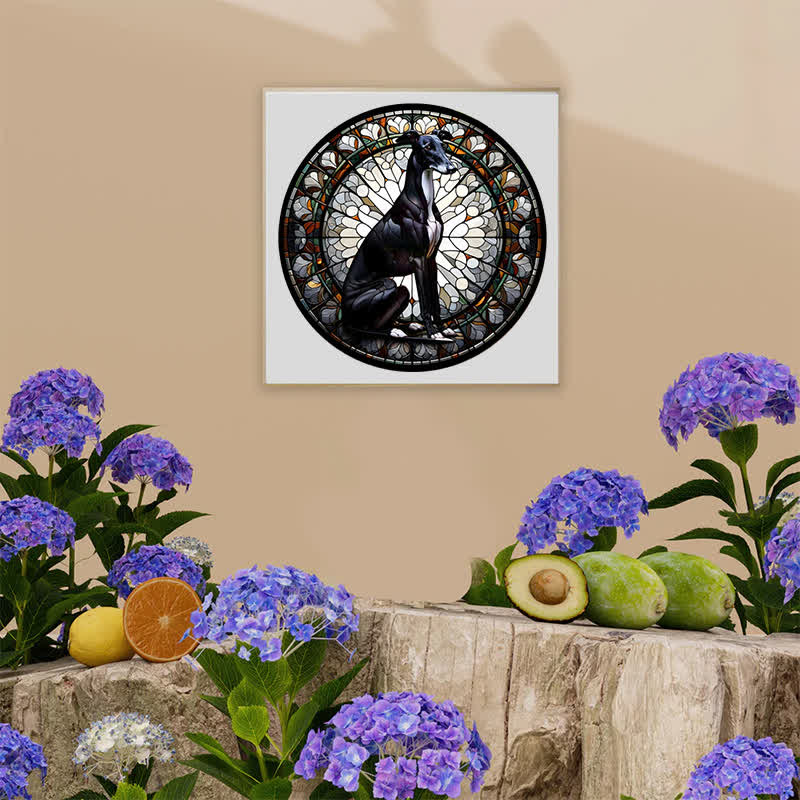 Rubbyoo Black Greyhound Dog - Wooden Jigsaw Puzzle - image 8