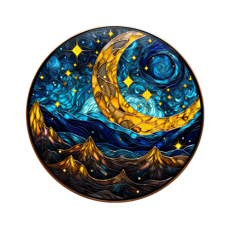 Rubbyoo Starry Night - Wooden Jigsaw Puzzle - A3 - Wooden Gift Packaging - image 0