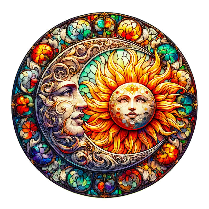 Rubbyoo Sun and Moon - Wooden Jigsaw Puzzle - A3 - Wooden Gift Packaging - image 0