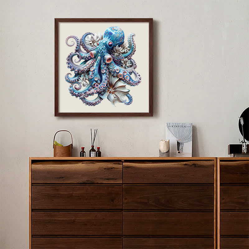 Rubbyoo Blue Octopus - Wooden Jigsaw Puzzle - image 5