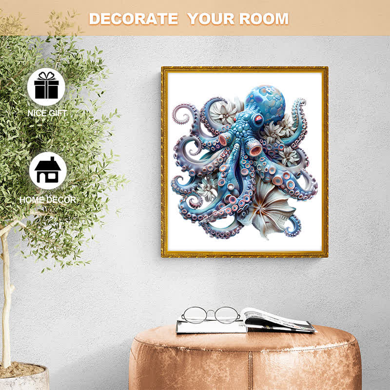 Rubbyoo Blue Octopus - Wooden Jigsaw Puzzle - image 6