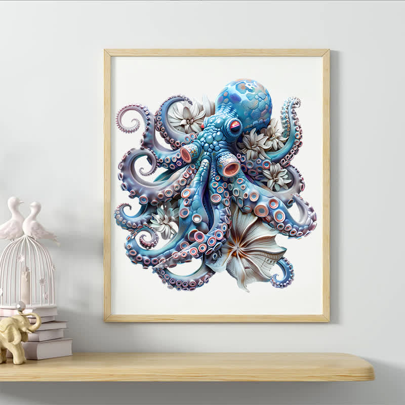 Rubbyoo Blue Octopus - Wooden Jigsaw Puzzle - image 8