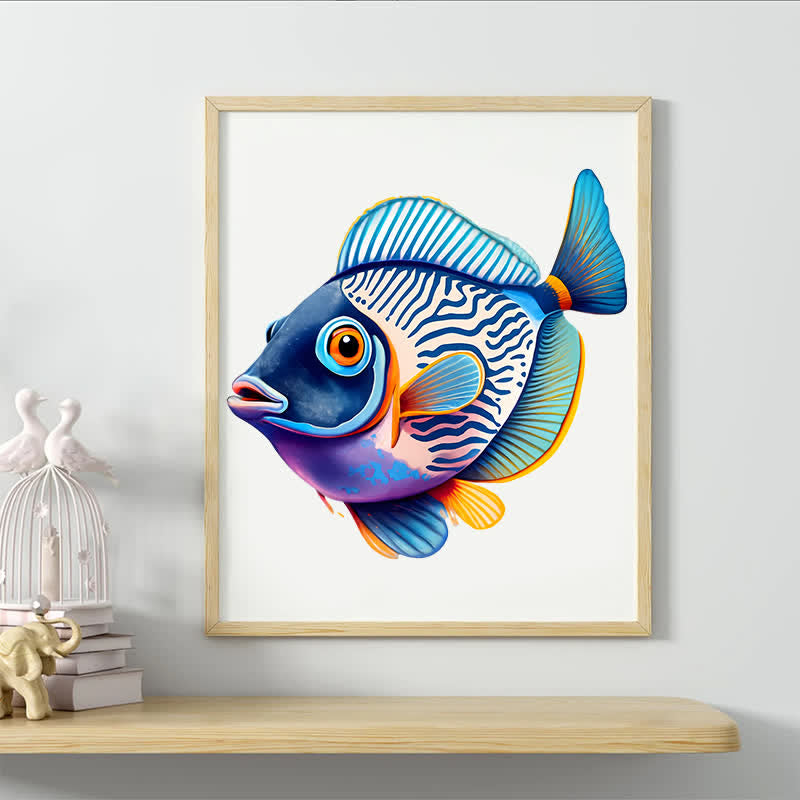 Rubbyoo Colorful Striped Fish - Wooden Jigsaw Puzzle - image 3