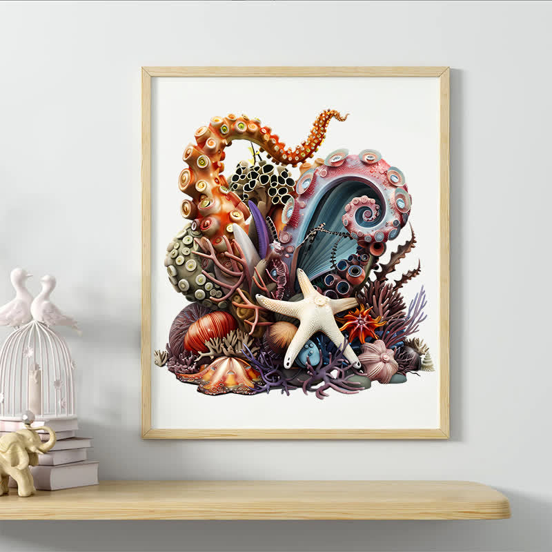 Rubbyoo Colorful Underwater Scene - Wooden Jigsaw Puzzle - image 5