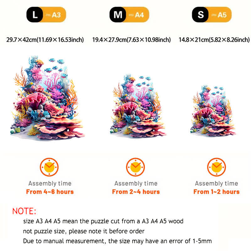 Rubbyoo Colorful And Diverse Marine Life - Wooden Jigsaw Puzzle - image 2