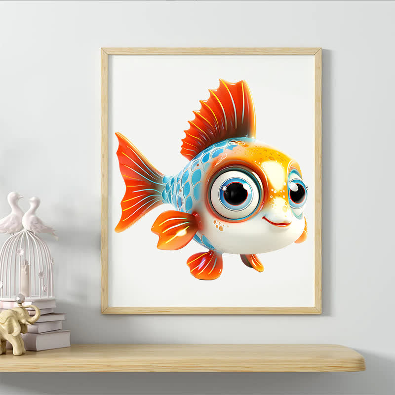 Rubbyoo Colorful Fish With Big Eyes And - Wooden Jigsaw Puzzle - image 5