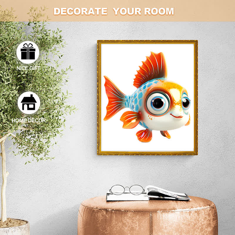 Rubbyoo Colorful Fish With Big Eyes And - Wooden Jigsaw Puzzle - image 7
