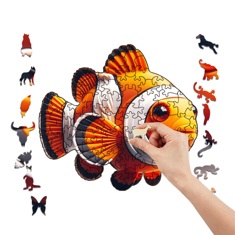 Rubbyoo Sea Animals Clown Fish - Wooden Jigsaw Puzzle - image 6