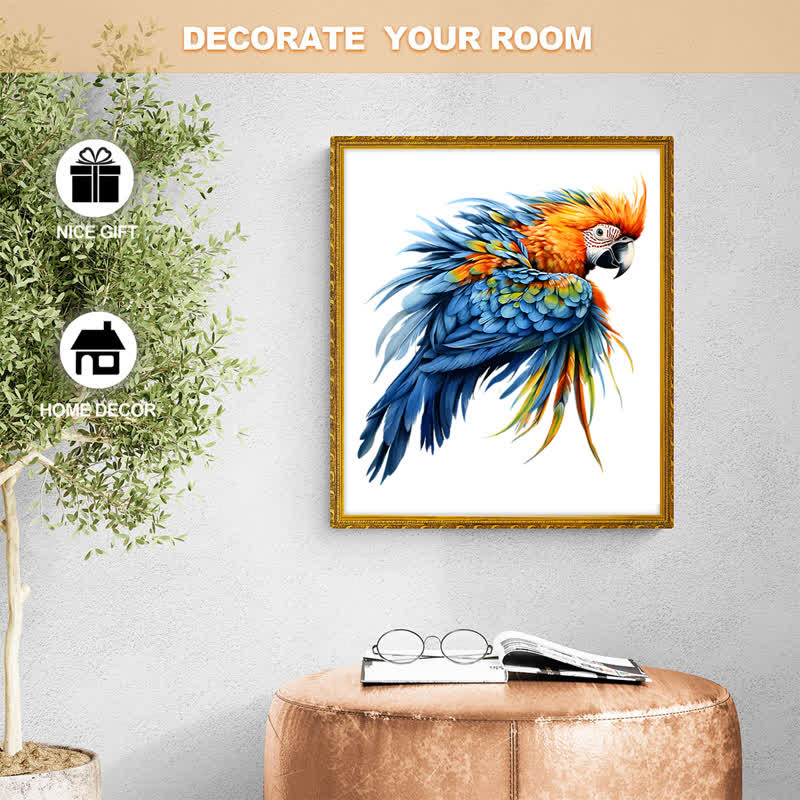 Rubbyoo  A Parrot S Intricate Plumage - Wooden Jigsaw Puzzle - image 8