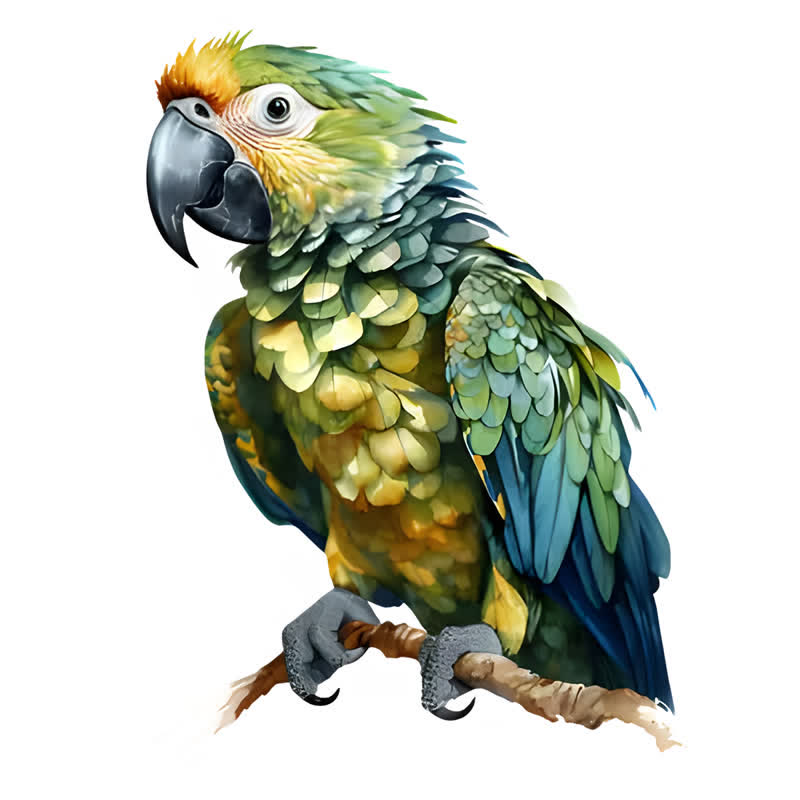 Rubbyoo Harpy Green Parrot - Wooden Jigsaw Puzzle - A3 - Wooden Gift Packaging - image 0