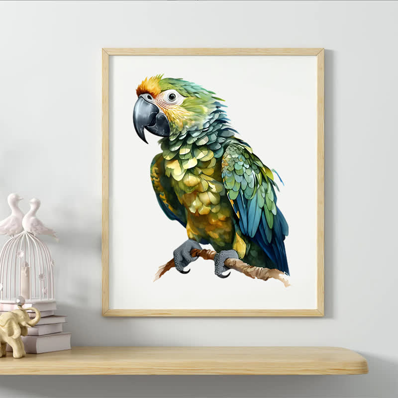 Rubbyoo Harpy Green Parrot - Wooden Jigsaw Puzzle - image 4