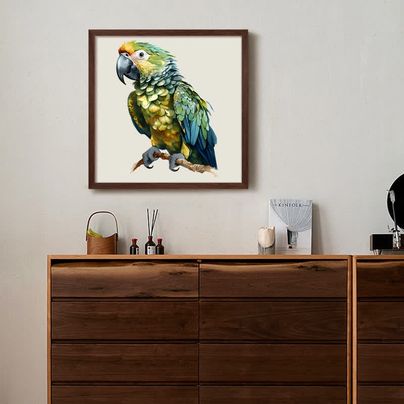 Rubbyoo Harpy Green Parrot - Wooden Jigsaw Puzzle - image 8
