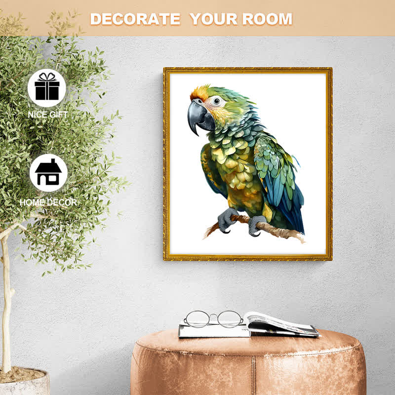 Rubbyoo Harpy Green Parrot - Wooden Jigsaw Puzzle - image 7
