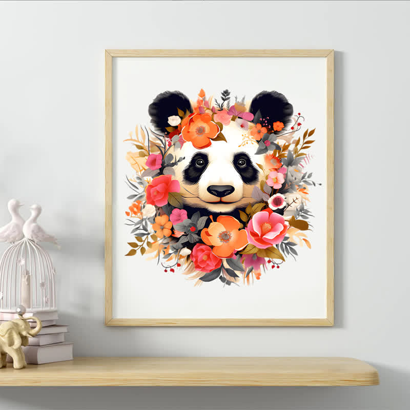 Rubbyoo Floral Panda Color -2 Wooden Jigsaw Puzzle - image 5