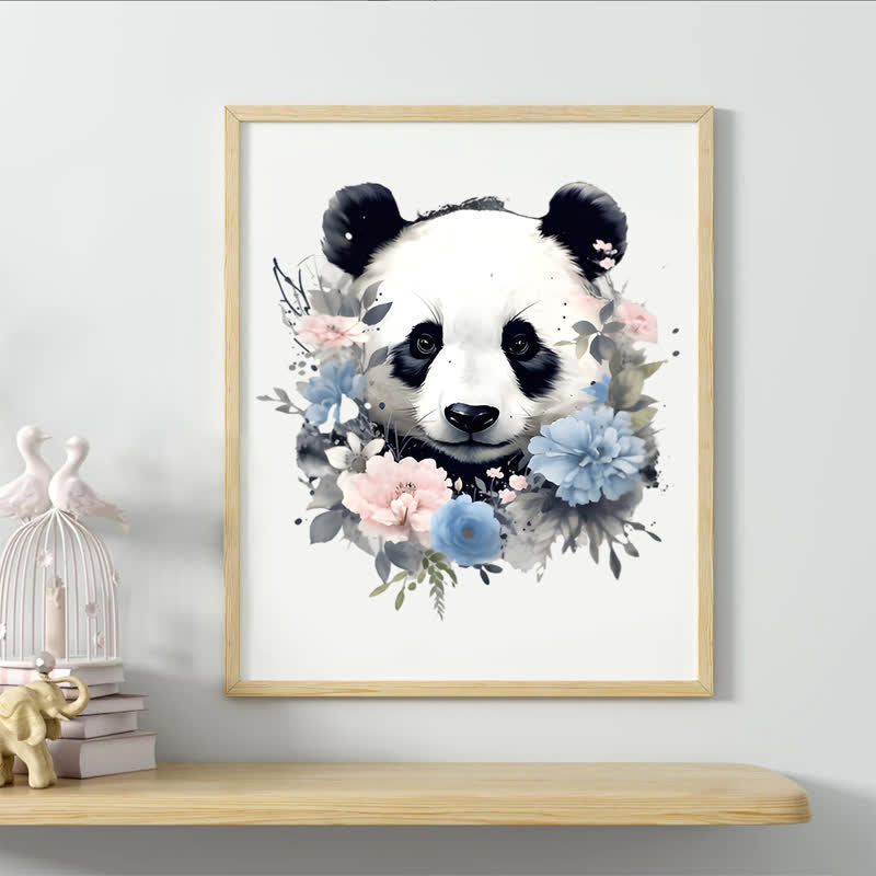 Rubbyoo Floral Panda Color - Wooden Jigsaw Puzzle - image 5