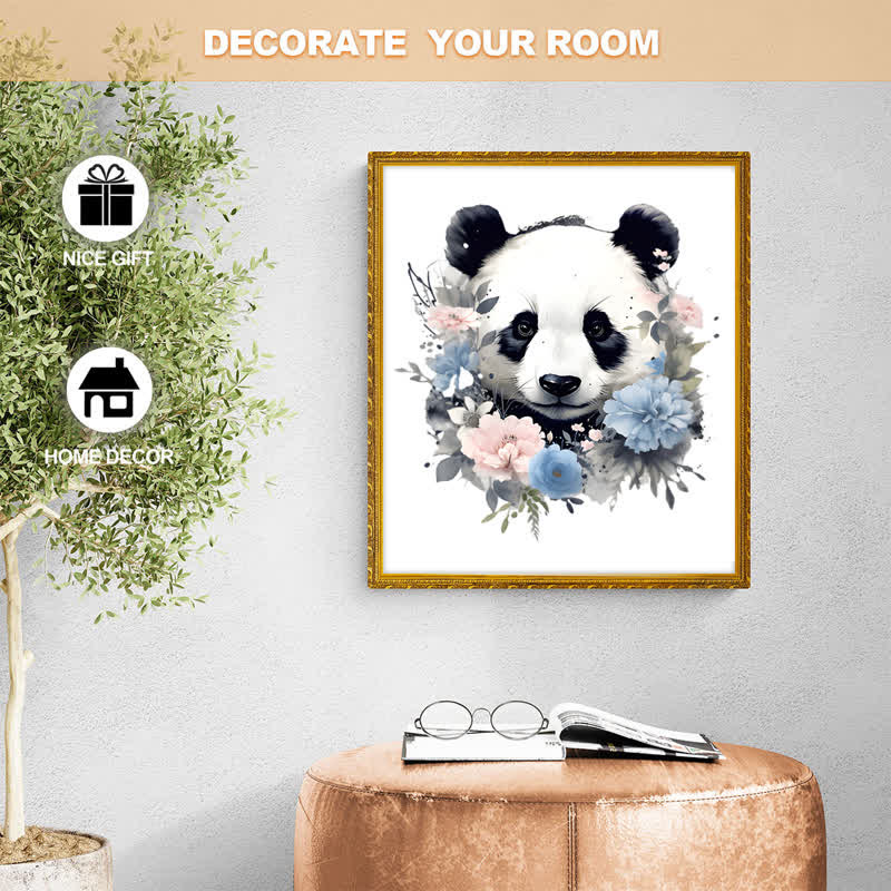 Rubbyoo Floral Panda Color - Wooden Jigsaw Puzzle - image 8