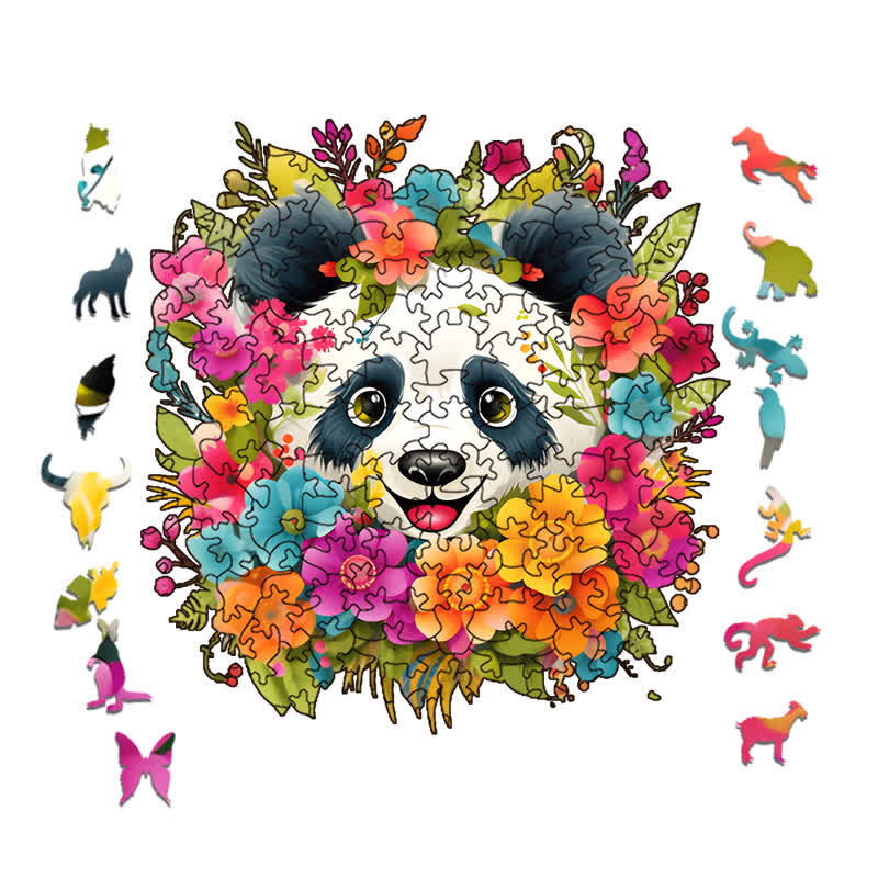 Rubbyoo Happy Panda -2 Wooden Jigsaw Puzzle - image 1