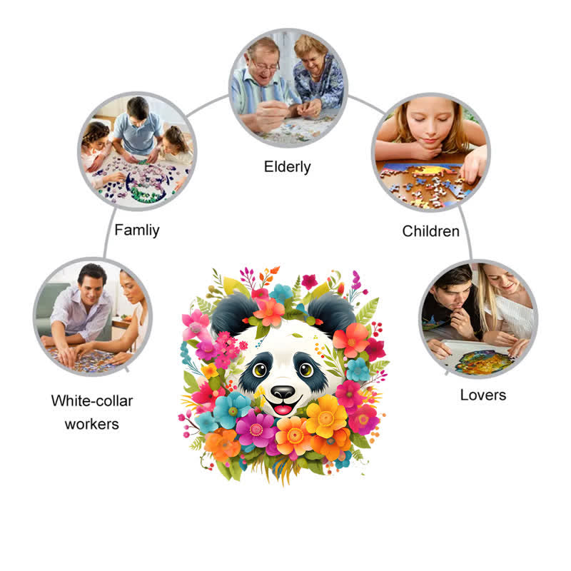 Rubbyoo Happy Panda -2 Wooden Jigsaw Puzzle - image 4