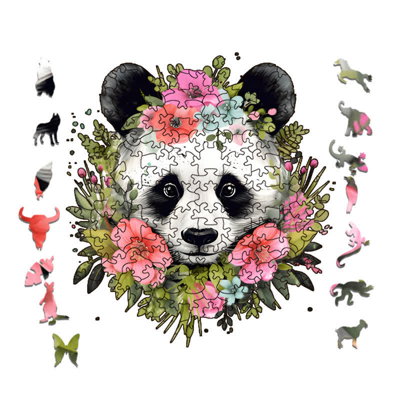 Rubbyoo Happy Panda -1 Wooden Jigsaw Puzzle - image 1