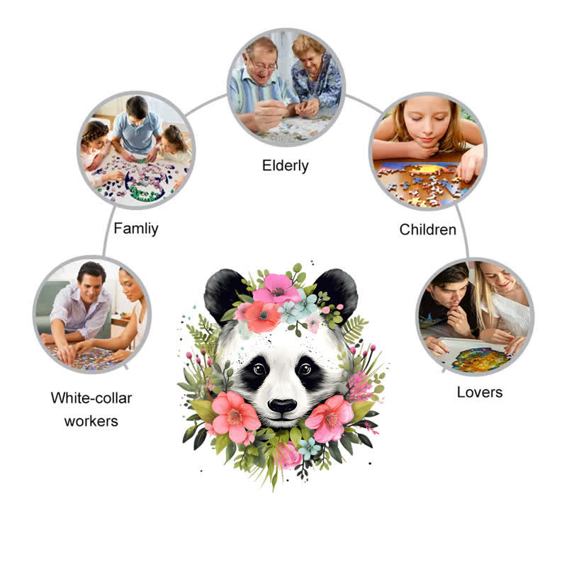 Rubbyoo Happy Panda -1 Wooden Jigsaw Puzzle - image 4