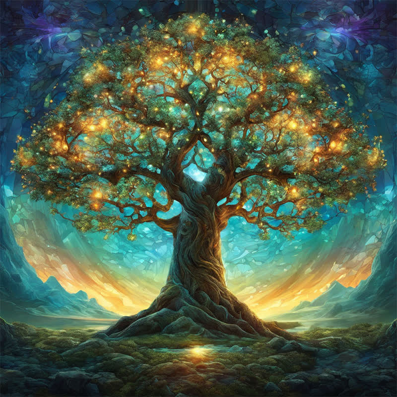 Rubbyoo Tree of Nightlife - Wooden Jigsaw Puzzle - A3 - Wooden Gift Packaging - image 0