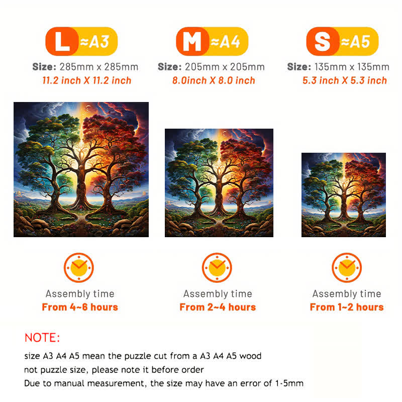 Rubbyoo Ornate Celestial Tree of Life  -2 Wooden Jigsaw Puzzle - image 2