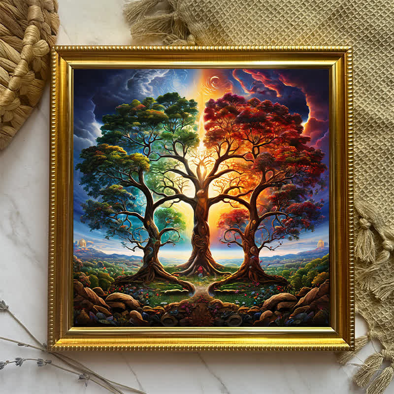 Rubbyoo Ornate Celestial Tree of Life  -2 Wooden Jigsaw Puzzle - image 8