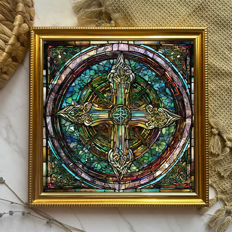 Rubbyoo Celtic Cross with Ancient Runes - Wooden Jigsaw Puzzle - image 8