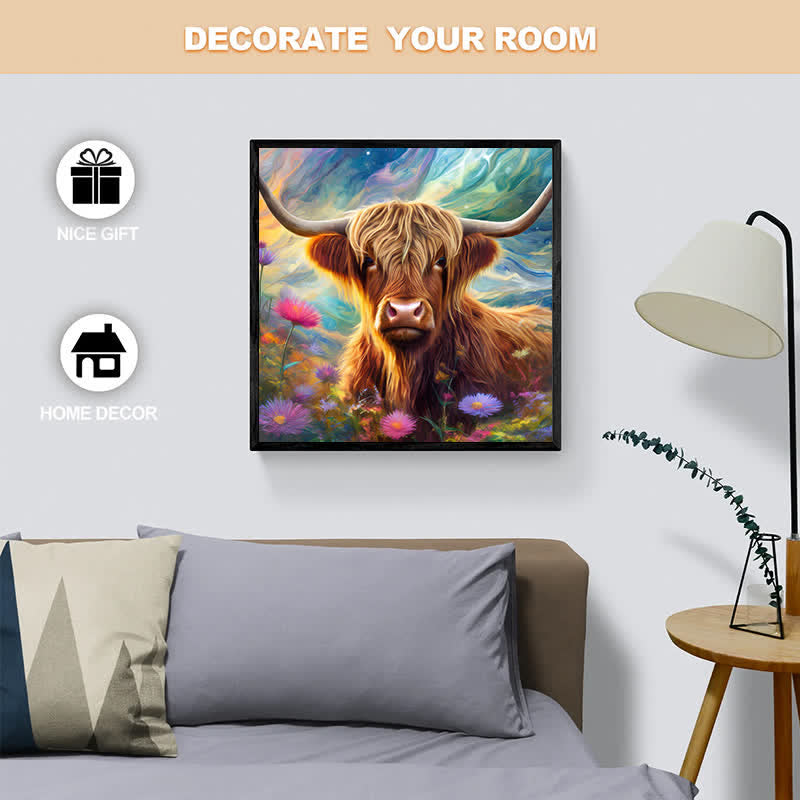 Rubbyoo Cute highland cow - Wooden Jigsaw Puzzle - image 6