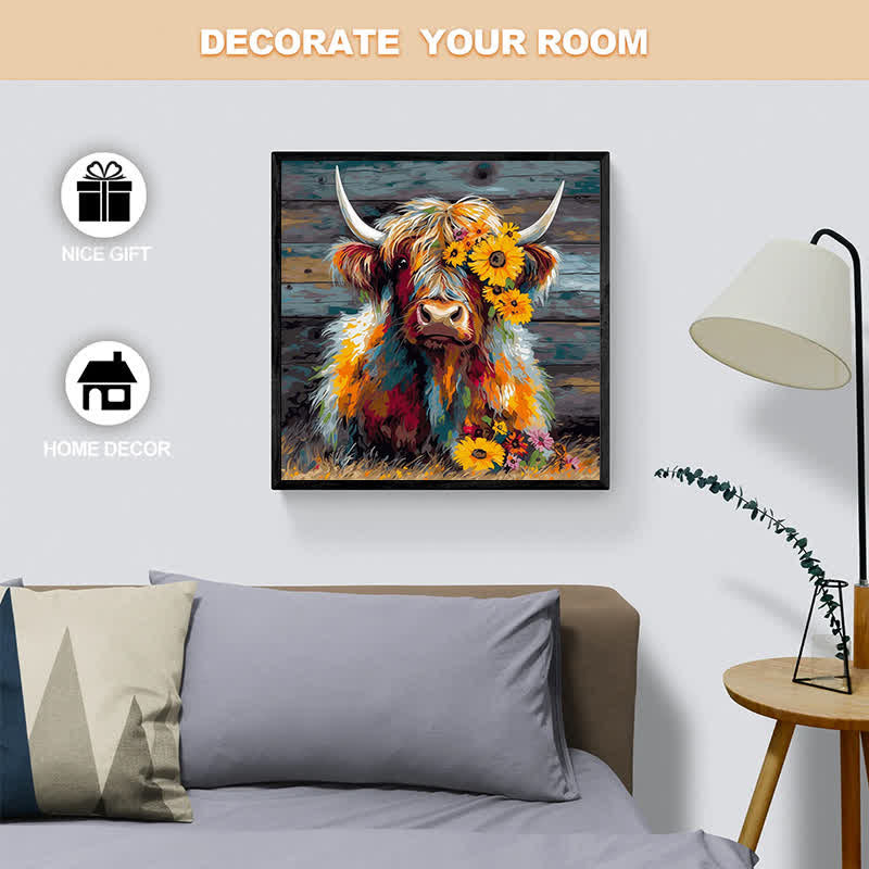 Rubbyoo Cute Highland Cow - Wooden Jigsaw Puzzle - image 5