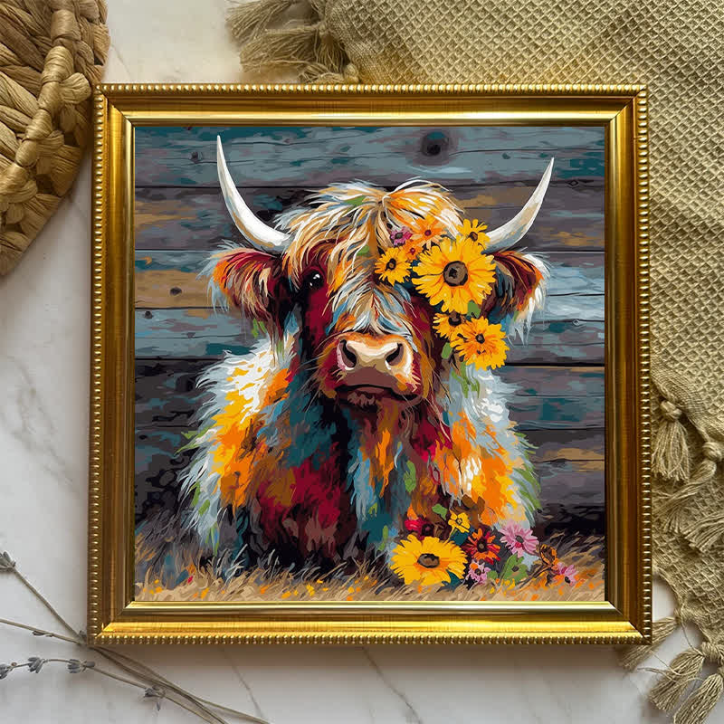 Rubbyoo Cute Highland Cow - Wooden Jigsaw Puzzle - image 6