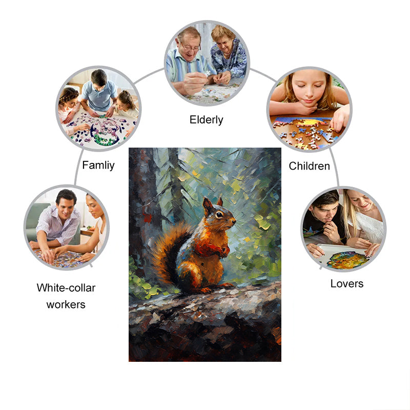 Rubbyoo Squirrel - Wooden Jigsaw Puzzle  - image 4