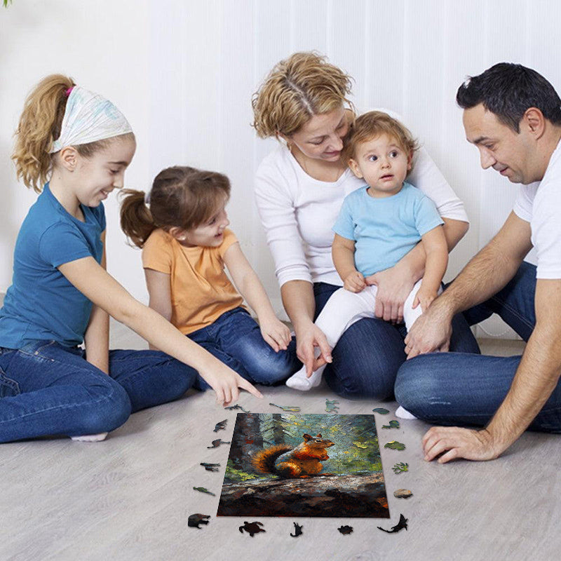 Rubbyoo Squirrel - Wooden Jigsaw Puzzle  - image 5