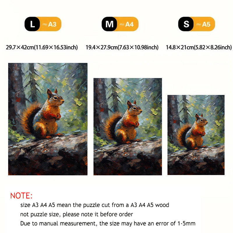 Rubbyoo Squirrel - Wooden Jigsaw Puzzle  - image 2