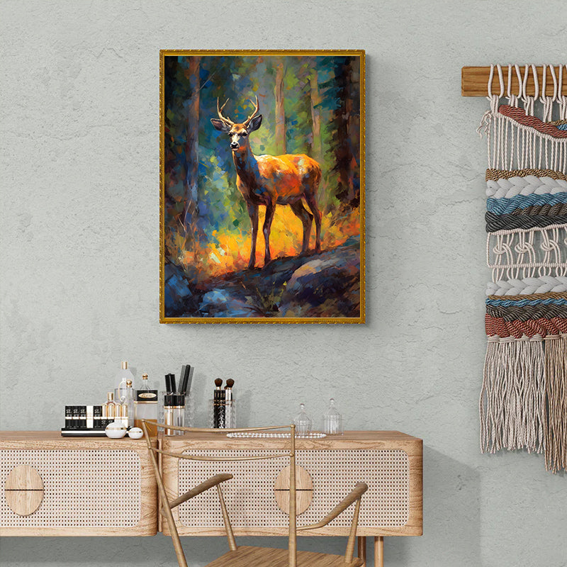Rubbyoo Deer on the Rock in Yosemite's Forest - Wooden Jigsaw Puzzle  - image 5