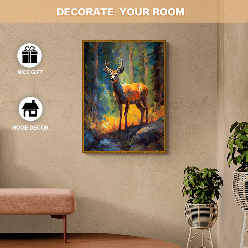 Rubbyoo Deer on the Rock in Yosemite's Forest - Wooden Jigsaw Puzzle  - image 8