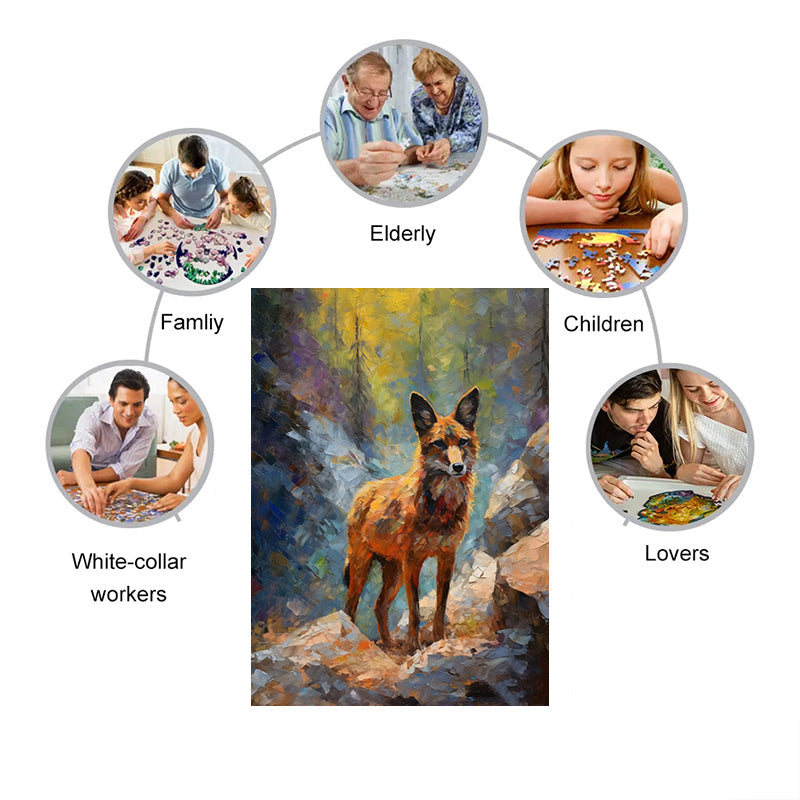 Rubbyoo Coyote's Perch in Yosemite - Wooden Jigsaw Puzzle  - image 4