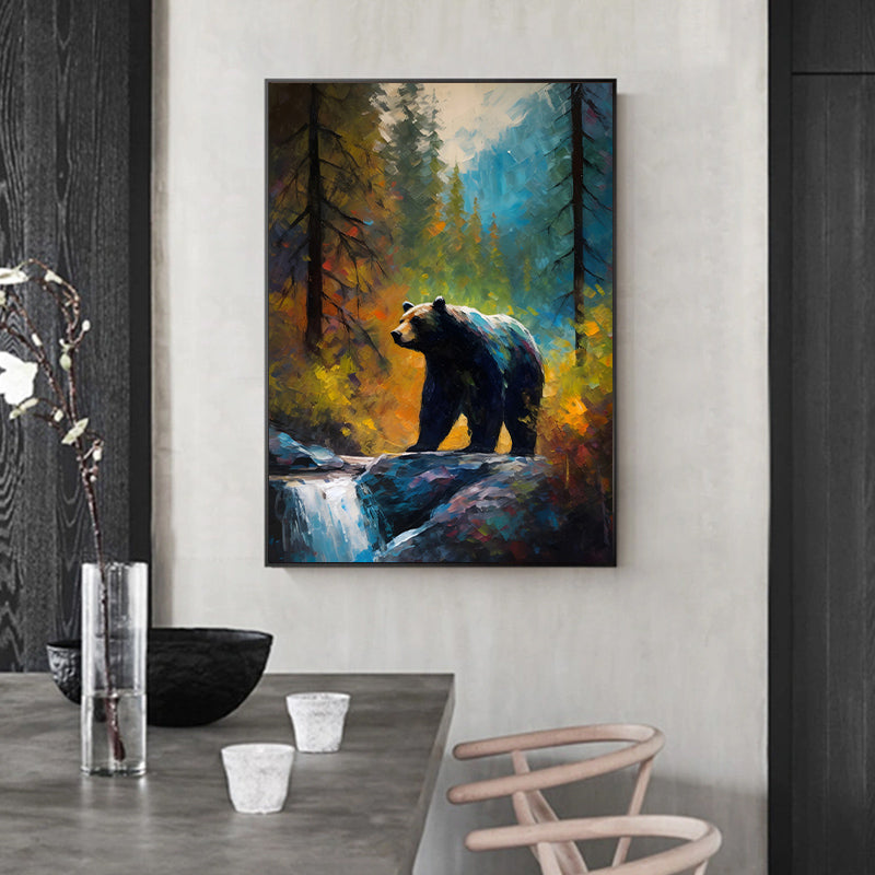 Rubbyoo Bear on the Rock by Yosemite Creek - Wooden Jigsaw Puzzle  - image 5