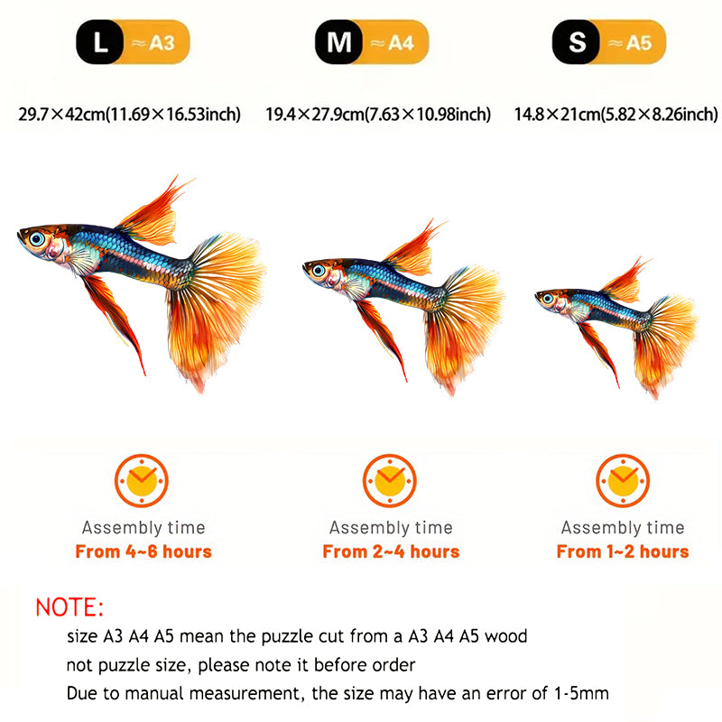 Rubbyoo Colorful tropical fish - Wooden Jigsaw Puzzle  - image 2