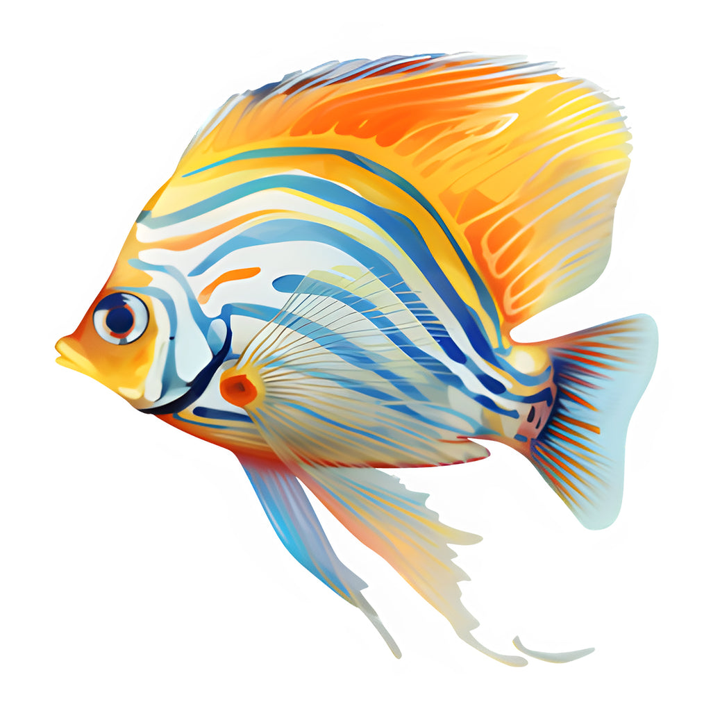 Rubbyoo Tropical Zebrasoma Fish Isolated - Wooden Jigsaw Puzzle  - A3 - Wooden Gift Packaging - image 0