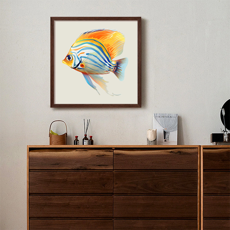 Rubbyoo Tropical Zebrasoma Fish Isolated - Wooden Jigsaw Puzzle  - image 7