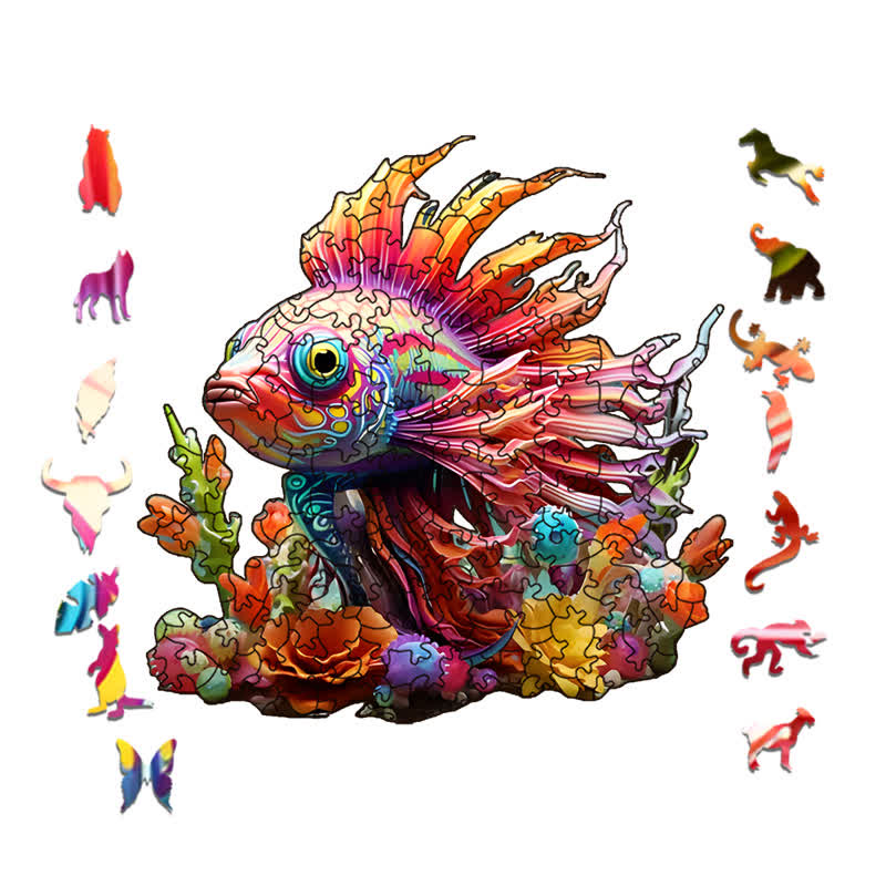 Colorful Fishe - Wooden Jigsaw Puzzle - image 1