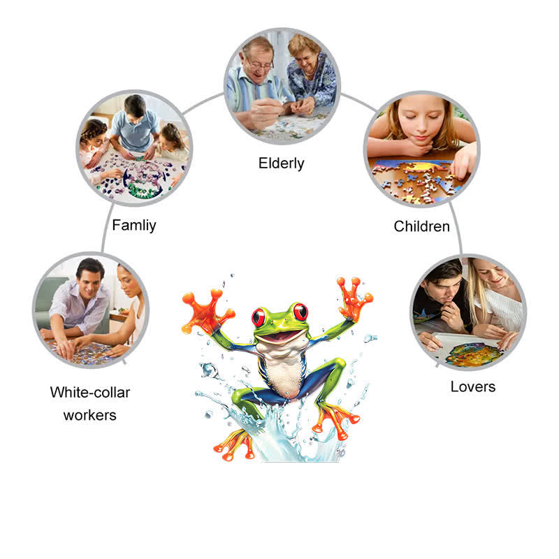 Frog Jumping Day - Wooden Jigsaw Puzzle - image 3