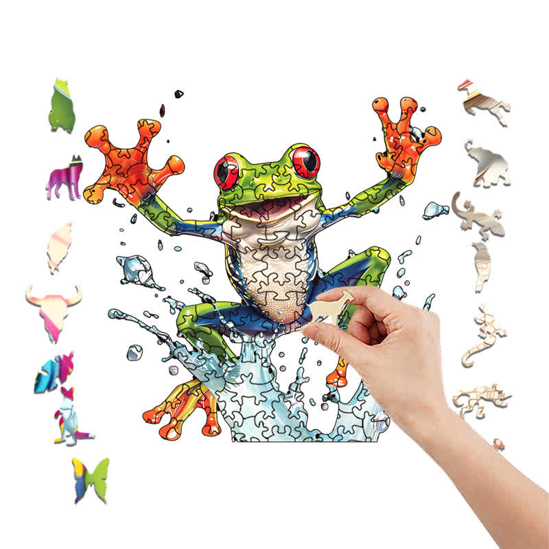 Frog Jumping Day - Wooden Jigsaw Puzzle - image 7