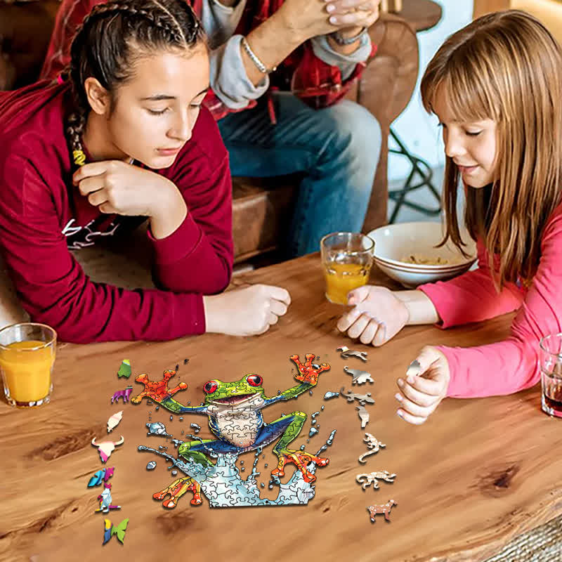 Frog Jumping Day - Wooden Jigsaw Puzzle - image 5